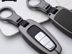 Cover Chiave/telecomando per audi A6L A7 A8 C8 Q8 D5 2018 2019 4 Cover Chiave/telecomando per audi A6L A7 A8 C8 Q8 D5 2018 2019 - In lega di zinco auto chiave fob caso della copertura per audi A6L A7 A8 C8 2