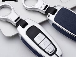 Cover Chiave/telecomando per audi A6L A7 A8 C8 Q8 D5 2018 2019 6 Cover Chiave/telecomando per audi A6L A7 A8 C8 Q8 D5 2018 2019 - In lega di zinco auto chiave fob caso della copertura per audi A6L A7 A8 C8 4