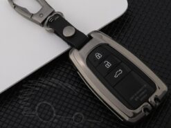 Cover Chiave/telecomando per Toyota Camry Corolla C-HR CHR Prado 2018 7 Cover Chiave/telecomando per Toyota Camry Corolla C-HR CHR Prado 2018 - In lega di zinco di Chiave Dell automobile di Caso Della Copertura Del Supporto Borsette Catena 5