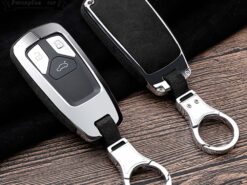 Cover Chiave/telecomando per Audi A4 A5 S4 S5 B9 8W Q7 4M Q5 TT TTS RS Coupe Roadster Smart Remote Fob 5 Cover Chiave/telecomando per Audi A4 A5 S4 S5 B9 8W Q7 4M Q5 TT TTS RS Coupe Roadster Smart Remote Fob - In lega di zinco di Chiave Dell automobile di Caso Della Copertura Per Audi A4 A5 3