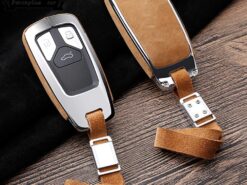 Cover Chiave/telecomando per Audi A4 A5 S4 S5 B9 8W Q7 4M Q5 TT TTS RS Coupe Roadster Smart Remote Fob 6 Cover Chiave/telecomando per Audi A4 A5 S4 S5 B9 8W Q7 4M Q5 TT TTS RS Coupe Roadster Smart Remote Fob - In lega di zinco di Chiave Dell automobile di Caso Della Copertura Per Audi A4 A5 4