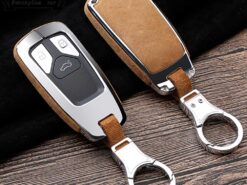 Cover Chiave/telecomando per Audi A4 A5 S4 S5 B9 8W Q7 4M Q5 TT TTS RS Coupe Roadster Smart Remote Fob 7 Cover Chiave/telecomando per Audi A4 A5 S4 S5 B9 8W Q7 4M Q5 TT TTS RS Coupe Roadster Smart Remote Fob - In lega di zinco di Chiave Dell automobile di Caso Della Copertura Per Audi A4 A5 5