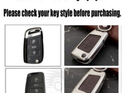 Cover Chiave/telecomando per Volkswagen VW Golf 4 5 6 7 R Passat B5 B6 B7 jetta mk5 mk6 MK7 Tiguan Touran Polo Beetle Skoda 4 Cover Chiave/telecomando per Volkswagen VW Golf 4 5 6 7 R Passat B5 B6 B7 jetta mk5 mk6 MK7 Tiguan Touran Polo Beetle Skoda - In lega di zinco di Chiave Dell automobile di Caso Della Copertura Per Volkswagen VW Golf 2