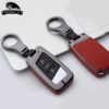 Cover Chiave/telecomando per Volkswagen VW Tiguan MK2 Magotan Passat B8 CC 2017 2018 Per skoda Superb A7 - In lega di zinco di Chiave Dell automobile di cuoio Caso Della Copertura A Distanza Per