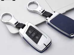Cover Chiave/telecomando per Volkswagen VW Tiguan MK2 Magotan Passat B8 CC 2017 2018 Per skoda Superb A7 6 Cover Chiave/telecomando per Volkswagen VW Tiguan MK2 Magotan Passat B8 CC 2017 2018 Per skoda Superb A7 - In lega di zinco di Chiave Dell automobile di cuoio Caso Della Copertura A Distanza Per 4