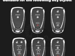 Cover Chiave/telecomando per chevrolet 7 Cover Chiave/telecomando per chevrolet - In lega di zinco di Chiave Dell automobile di cuoio Coperture Caso Fob Borsette Per chevrolet 5