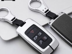 Cover Chiave/telecomando per Land Rover Scopre 4 5 Range Rover 6 Cover Chiave/telecomando per Land Rover Scopre 4 5 Range Rover - In lega di zinco di Chiave Dell automobile di cuoio Della Copertura di Caso Per Land 10