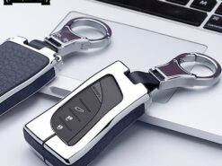 Cover Chiave/telecomando per lexus es200 250 260 300h 3 pulsante Smart Key 2018 2019 6 Cover Chiave/telecomando per lexus es200 250 260 300h 3 pulsante Smart Key 2018 2019 - In lega di zinco di Chiave Dell automobile di cuoio Della Copertura di Fob Case Fit 4