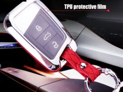 Cover Chiave/telecomando per Volkwagen 4 Cover Chiave/telecomando per Volkwagen - In lega di zinco di Protezione in pelle Chiave A Distanza Della Copertura di Caso Per 2