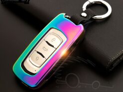 Cover Chiave/telecomando per Geely nuovo 7 EC7 Emgrand EC715 EC718 Emgrand7 E7, RS, GT, GC9, Borui - In lega di zinco di chiave Dell automobile della copertura di caso per Geely nuovo 7 2