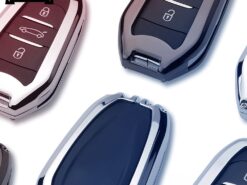 Cover Chiave/telecomando per Peugeot 301 308 408 508 2008 3008 4008 5008 Citroen C4 C4L C6 C3-XR - In lega di zinco di chiave Dell automobile di caso Astuto della copertura Chiave A Distanza 2