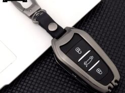 Cover Chiave/telecomando per Peugeot 301 308 408 508 2008 3008 4008 5008 Citroen C4 C4L C6 C3-XR - In lega di zinco di chiave Dell automobile di caso Astuto della copertura Chiave A Distanza 4
