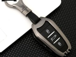 Cover Chiave/telecomando per Peugeot 301 308 408 508 2008 3008 4008 5008 Citroen C4 C4L C6 C3-XR - In lega di zinco di chiave Dell automobile di caso Astuto della copertura Chiave A Distanza 5