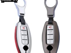 Cover Chiave/telecomando per Nissan Qashqai J10 J11 X-Trail t31 t32 5 Cover Chiave/telecomando per Nissan Qashqai J10 J11 X-Trail t31 t32 - In lega di zinco di cuoio Auto Chiave A Distanza di Caso Della Copertura Per Nissan 9