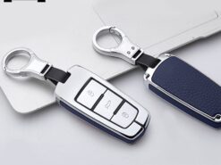 Cover Chiave/telecomando per VOLKSWAGEN CC VW Passat B6 3C B7 5 Cover Chiave/telecomando per VOLKSWAGEN CC VW Passat B6 3C B7 - In lega di zinco di cuoio Auto Chiave A Distanza di Fob Borsette Caso Della Copertura 3