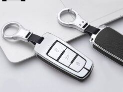 Cover Chiave/telecomando per VOLKSWAGEN CC VW Passat B6 3C B7 6 Cover Chiave/telecomando per VOLKSWAGEN CC VW Passat B6 3C B7 - In lega di zinco di cuoio Auto Chiave A Distanza di Fob Borsette Caso Della Copertura 4