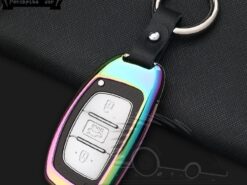 Cover Chiave/telecomando per Hyundai IX25/IX35 7 Cover Chiave/telecomando per Hyundai IX25/IX35 - In lega di zinco di trasporto di Telecomando Auto Chiave Della Catena Chiave Dell automobile Della 5