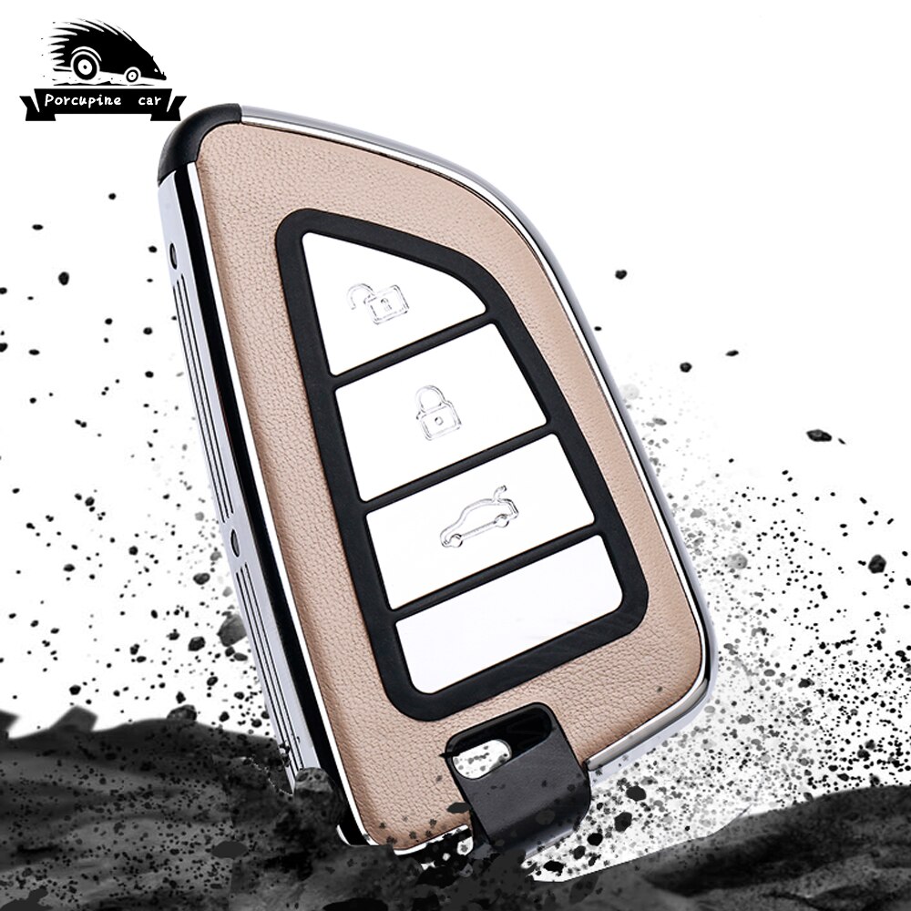 In-pelle-in-lega-di-zinco-Auto-Chiave-Fob-Caso-Della-Copertura-Per-BMW-2-3-4 Cover Chiave/telecomando per BMW 2 3 5 6 7 Serie X1 X3 X5 X6 f45 F46 G20 G30 G32 G11 G12 F48 G01 F15 F85 F86 - In pelle in lega di zinco Auto Chiave Fob Caso Della Copertura Per BMW 2 3 4