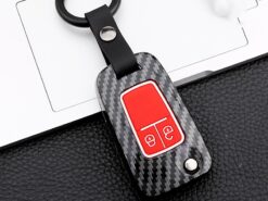 Cover Chiave/telecomando per Chevrolet Cruze Epica Lova Per OPEL VAUXHALL Astra H Insignia J Vectra C Corsa in fibra di carbonio - Keychain di Chiave Dell automobile di Caso Della Copertura Per Chevrolet Cruze Epica Lova Per OPEL 1