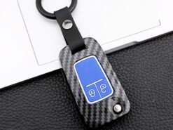 Cover Chiave/telecomando per Chevrolet Cruze Epica Lova Per OPEL VAUXHALL Astra H Insignia J Vectra C Corsa in fibra di carbonio - Keychain di Chiave Dell automobile di Caso Della Copertura Per Chevrolet Cruze Epica Lova Per OPEL 2
