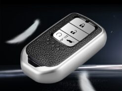 Cover Chiave/telecomando per Honda CRV Accord Civic Vezel XRV URV HRV - Leather TPU Car Smart Key Cover Case Fob For Honda CRV Accord Civic Vezel XRV URV 3