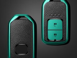 Cover Chiave/telecomando per Honda CRV Accord Civic Vezel XRV URV HRV - Leather TPU Car Smart Key Cover Case Fob For Honda CRV Accord Civic Vezel XRV URV 4