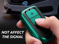 Cover Chiave/telecomando per Honda CRV Accord Civic Vezel XRV URV HRV - Leather TPU Car Smart Key Cover Case Fob For Honda CRV Accord Civic Vezel XRV URV 5