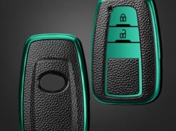 Cover Chiave/telecomando per Toyota Corolla Prius Camry CHR C-HR RAV4 Land Cruiser Prado - Leather TPU Car Smart Key Cover Case For Toyota Corolla Prius Camry CHR C HR RAV4 3