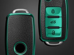 Cover Chiave/telecomando per Volkswagen VW Tiguan Polo Golf MK5 6 Passat Lavida Skoda Octavia - Leather TPU Car Smart Key Cover Case For Volkswagen VW Tiguan Polo Golf MK5 6 Passat 1
