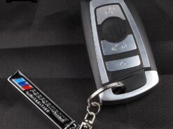 Cover Chiave/telecomando per BMW 1 2 3 4 5 6 7 x1 X3 X4 X5 X6 e46 e90 f30 e60 e39 - M Alte Prestazioni In Metallo Car Styling Potere Emblema Keychain Della Catena Chiave Anelli Per BMW 1