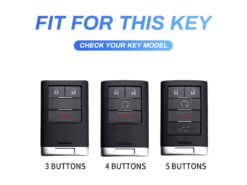 Cover Chiave/telecomando per Chevrolet C7 For Cadillac CTS ATS 28T CTS-V XTS DTS 4 Cover Chiave/telecomando per Chevrolet C7 For Cadillac CTS ATS 28T CTS-V XTS DTS - Metal Car Smart Key Case Cover For Chevrolet C7 For Cadillac CTS ATS 28T CTS V 2