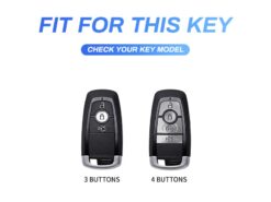 Cover Chiave/telecomando per Ford Fusion F150 Mondeo Explorer Kuga Focus 3 MK4 Ecosport Fiesta - Metal Car Smart Key Case Cover For Ford Fusion F150 Mondeo Explorer Kuga Focus 3 MK4 2