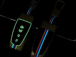 Cover Chiave/telecomando per Ford Fusion F150 Mondeo Explorer Kuga Focus 3 MK4 Ecosport Fiesta - Metal Car Smart Key Case Cover For Ford Fusion F150 Mondeo Explorer Kuga Focus 3 MK4 3