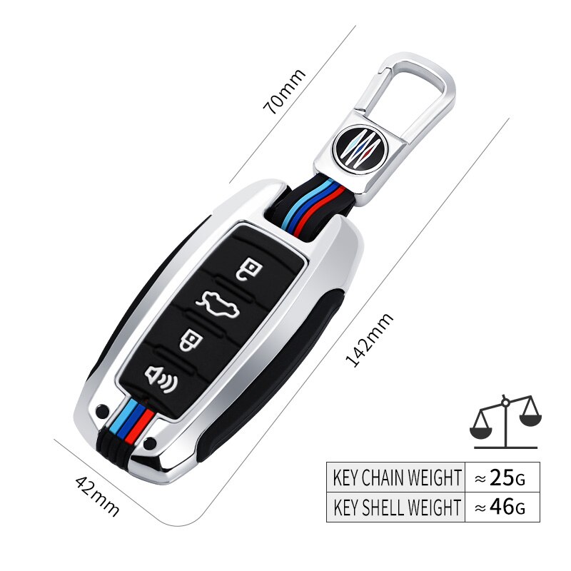 Metal-Car-Smart-Key-Case-Cover-For-Great-Wall-Haval-Hover-H1-H4-H6-H7-H9-4 Cover Chiave/telecomando per Great Wall Haval Hover H1 H4 H6 H7 H9 F5 F7 H2S GMW - Metal Car Smart Key Case Cover For Great Wall Haval Hover H1 H4 H6 H7 H9 4