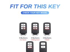 Cover Chiave/telecomando per Honda Civic CRV CR-V Odyssey CIty Accord URV UR-V Jade - Metal Car Smart Key Case Cover For Honda Civic CRV CR V Odyssey CIty Accord URV 2