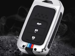 Cover Chiave/telecomando per Honda Civic CRV CR-V Odyssey CIty Accord URV UR-V Jade - Metal Car Smart Key Case Cover For Honda Civic CRV CR V Odyssey CIty Accord URV 4