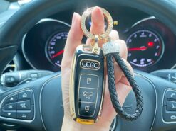 Cover Chiave/telecomando per Audi A1 A3 A5 A6 A7 A8 A4 Quattro Q3 Q5 Q7 2009-2022 3 Cover Chiave/telecomando per Audi A1 A3 A5 A6 A7 A8 A4 Quattro Q3 Q5 Q7 2009-2022 - Moda durevole TPU Car Remote Smart Key Cover Shell per Audi A1 A3 A5 A6 A7 1