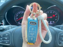 Cover Chiave/telecomando per Audi A1 A3 A5 A6 A7 A8 A4 Quattro Q3 Q5 Q7 2009-2022 4 Cover Chiave/telecomando per Audi A1 A3 A5 A6 A7 A8 A4 Quattro Q3 Q5 Q7 2009-2022 - Moda durevole TPU Car Remote Smart Key Cover Shell per Audi A1 A3 A5 A6 A7 2