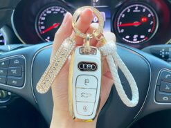 Cover Chiave/telecomando per Audi A1 A3 A5 A6 A7 A8 A4 Quattro Q3 Q5 Q7 2009-2022 7 Cover Chiave/telecomando per Audi A1 A3 A5 A6 A7 A8 A4 Quattro Q3 Q5 Q7 2009-2022 - Moda durevole TPU Car Remote Smart Key Cover Shell per Audi A1 A3 A5 A6 A7 5