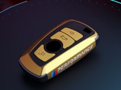 Cover Chiave/telecomando per BMW 3 4 5 serie 320i 530i 550i F20 F21 F30 F31 F25 F01 F02 - Nano galvanotecnica PC Car Smart Key Fob Cover per BMW 3 4 5 serie 320i 530i 3