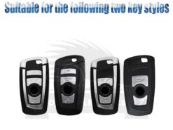 Cover Chiave/telecomando per BMW 3 4 5 serie 320i 530i 550i F20 F21 F30 F31 F25 F01 F02 - Nano galvanotecnica PC Car Smart Key Fob Cover per BMW 3 4 5 serie 320i 530i 5