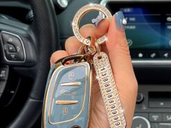 Cover Chiave/telecomando per Citroen C5 Ds DS5 Peugeot 6C4L LS - New Car Key Case Fob Cover Keychain Holder Keyring Shell for Dongfeng Citroen C5 Ds DS5 1