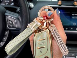 Cover Chiave/telecomando per Citroen C5 Ds DS5 Peugeot 6C4L LS - New Car Key Case Fob Cover Keychain Holder Keyring Shell for Dongfeng Citroen C5 Ds DS5 3