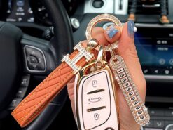 Cover Chiave/telecomando per Citroen C5 Ds DS5 Peugeot 6C4L LS - New Car Key Case Fob Cover Keychain Holder Keyring Shell for Dongfeng Citroen C5 Ds DS5 5