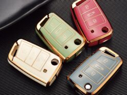 Cover Chiave/telecomando per VW Volkseagen Golf 7 MK7 Tiguan MK2 per Seat Leon Ateca Ibiza FR 2 per Skoda Octavia A7 Kodiaq - New TPU Car Key Case Cover For VW Volkseagen Golf 7 MK7 Tiguan MK2 For Seat 1