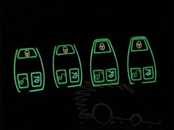 Cover Chiave/telecomando per Mercedes A B R G Classe GLK GLA w204 W251 w463 W176 - Nottilucenti Caso Della Copertura di Chiave Dell automobile di cuoio Borsette Borsa di Protezione Per Mercedes 5