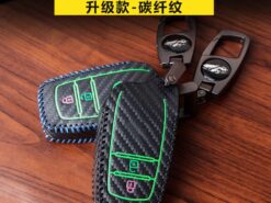 Cover Chiave/telecomando per Toyota RAV4 Camry Highlander Land Cruiser Riez Prato Corona Aygo Auris Corolla Verso Yaris - Nottilucenti Custodia In Pelle Chiave Dell automobile Per Toyota RAV4 Camry Highlander Land Cruiser Riez Prato 3