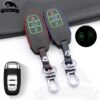 Cover Chiave/telecomando per Audi A4L A5 A6 A6L Q5 S5 S7 Protegge Il Caso Coperture Auto styling - Nottilucenti cassa Chiave Dell automobile di cuoio di Protezione Della Copertura per Audi A4L A5 A6