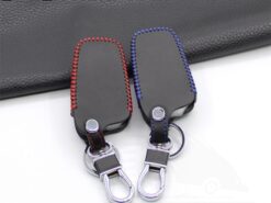 Cover Chiave/telecomando per Toyota Camry Corolla C-HR CHR Prado 2018 Chiave di Protezione 4 Cover Chiave/telecomando per Toyota Camry Corolla C-HR CHR Prado 2018 Chiave di Protezione - Nottilucenti di Chiave Dell automobile di cuoio del Supporto di Caso Della Copertura Borsette Catena Per 2