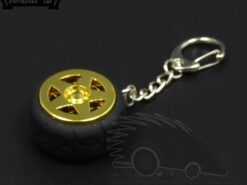 Cover Chiave/telecomando per BMW Audi Mercedes Mazda Honda Chevrolet VW Hyundai Ford 5 Cover Chiave/telecomando per BMW Audi Mercedes Mazda Honda Chevrolet VW Hyundai Ford - Nuova Lega Car Wheel Car Sport Mini Keychain Della Catena Chiave Catena ciondolo per BMW Audi 3